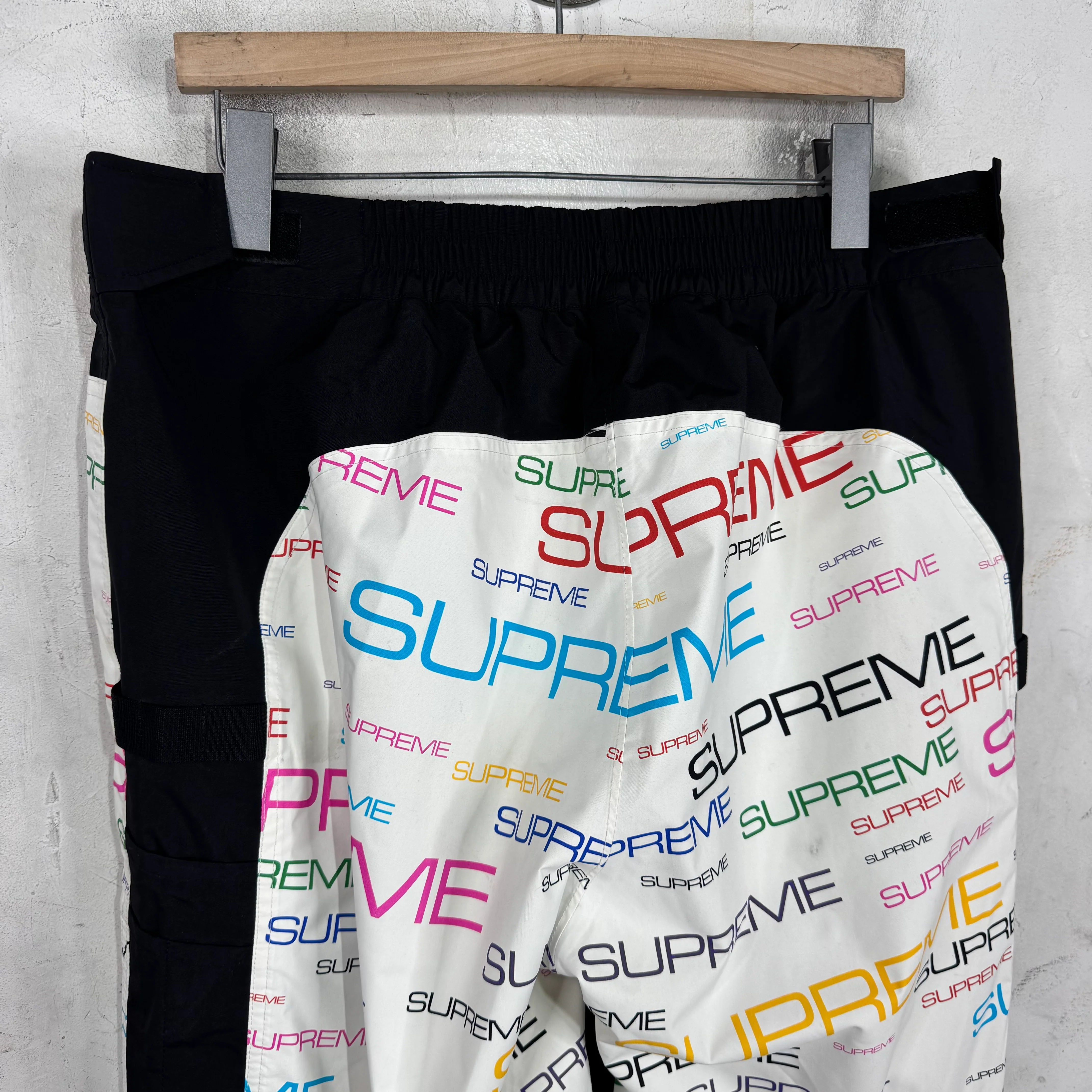 Supreme x TNF Multicolor Script Shell Pants - Image 9