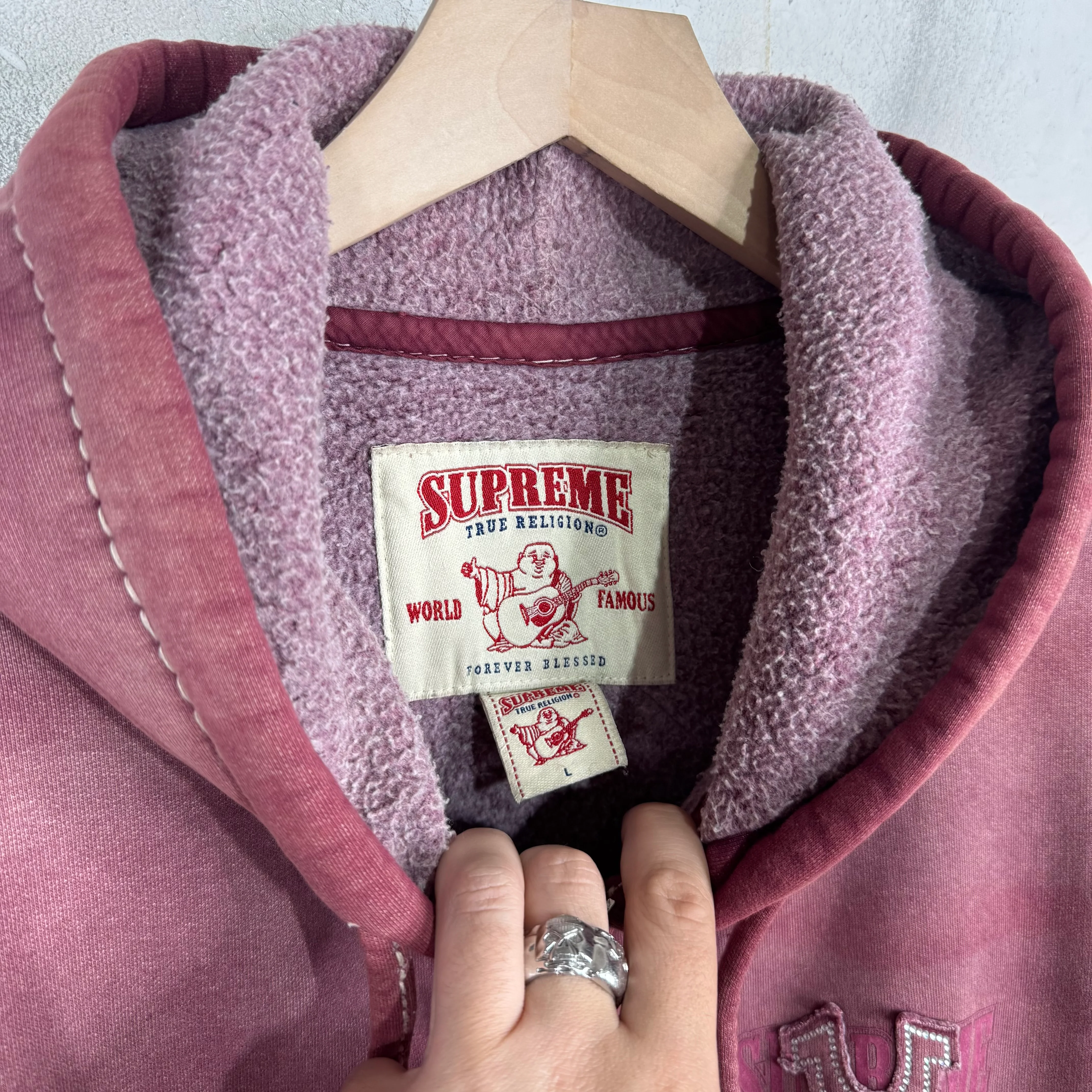 Supreme x True Religion Faded Zip Up Hoodie - Image 3