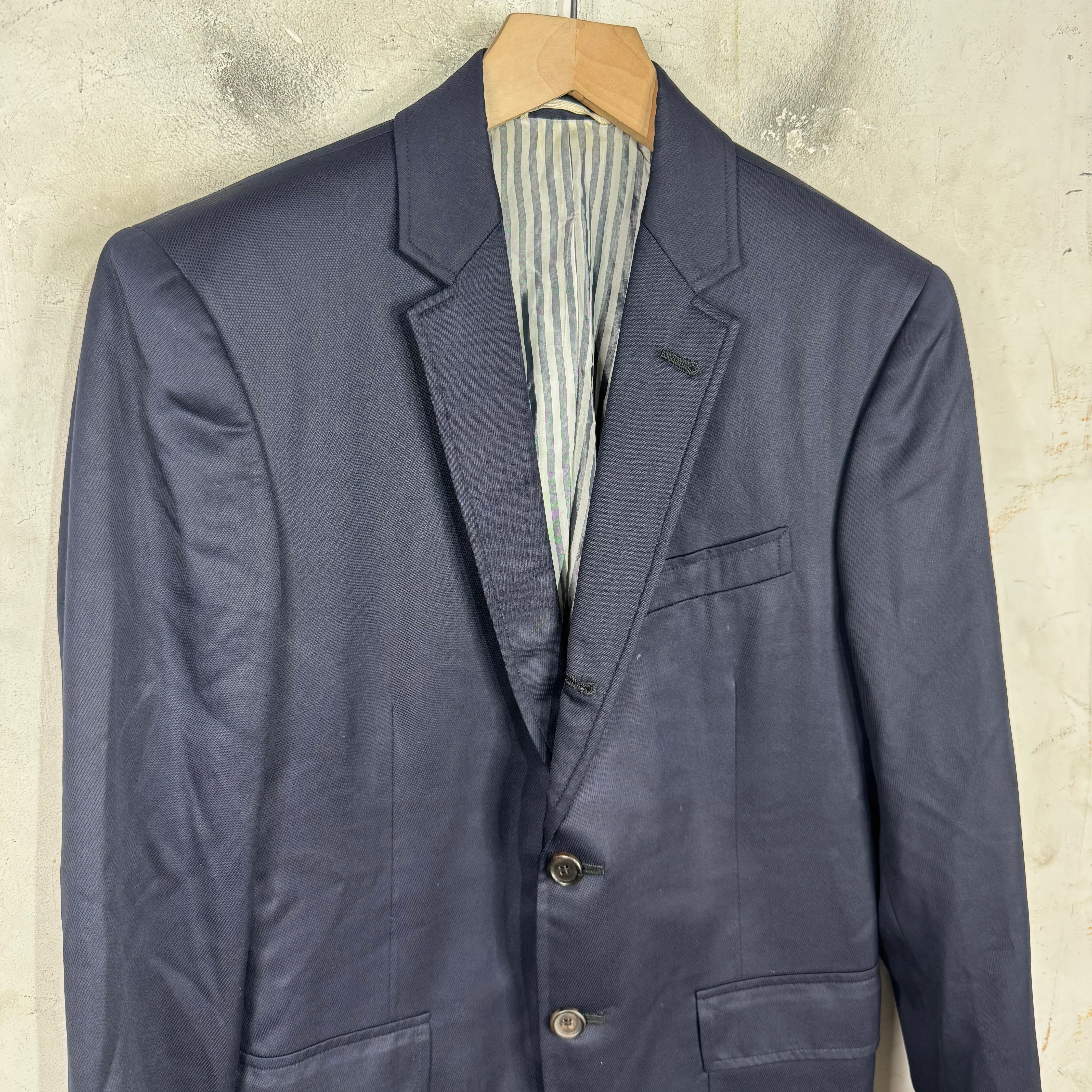Thom Browne Navy 2 Button Blazer - Image 5