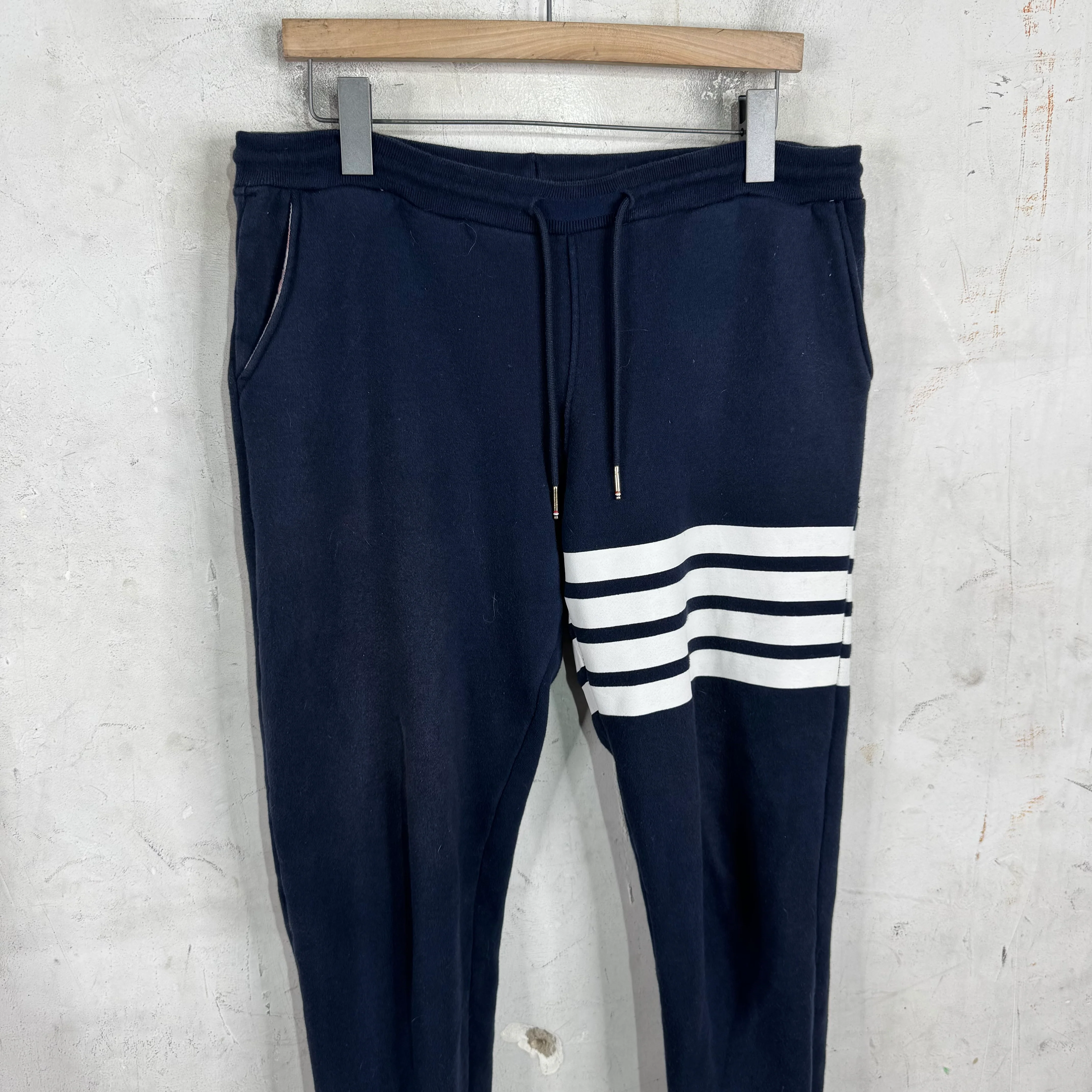 Thom Browne Navy Track Pants - Image 6