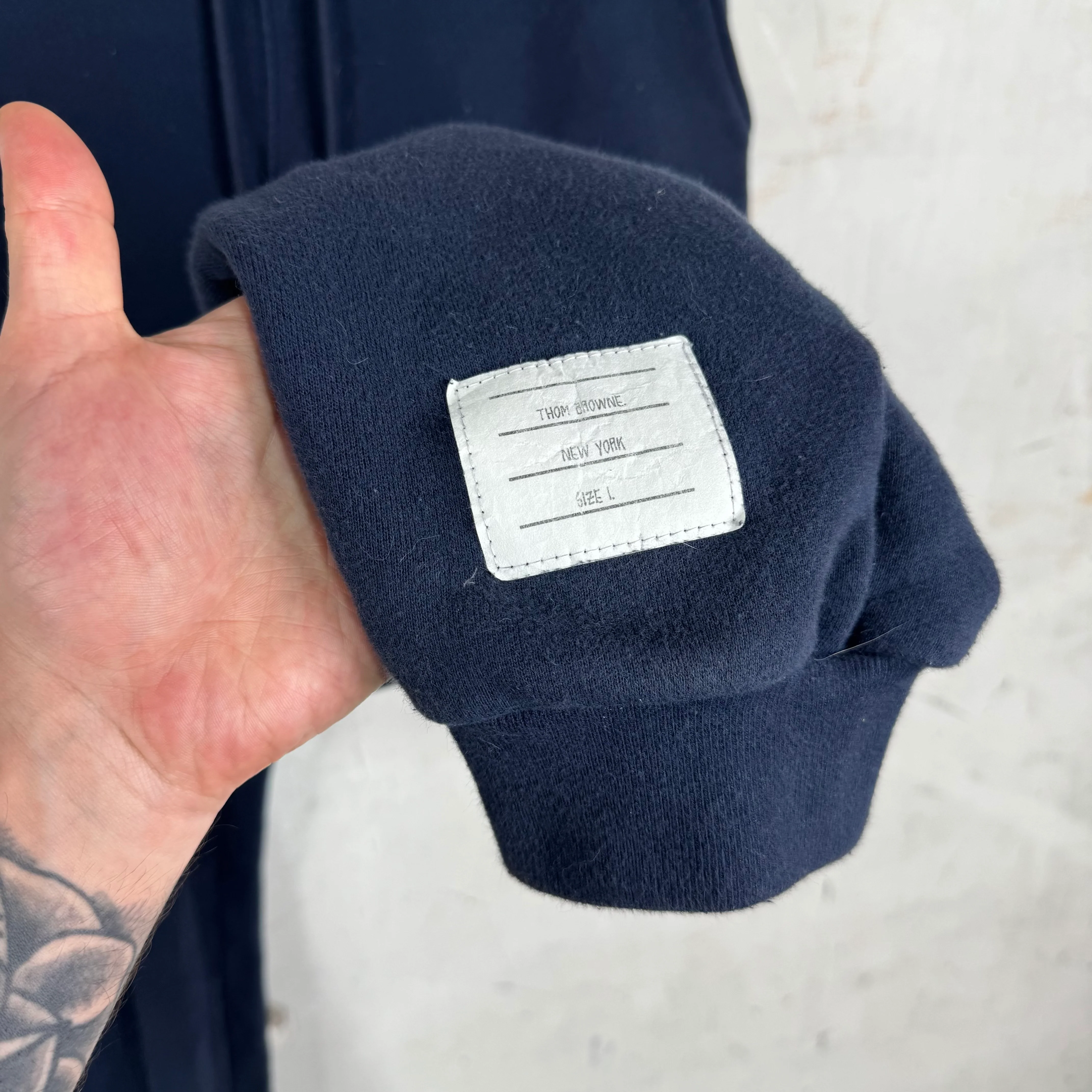 Thom Browne Navy Track Pants - Image 9