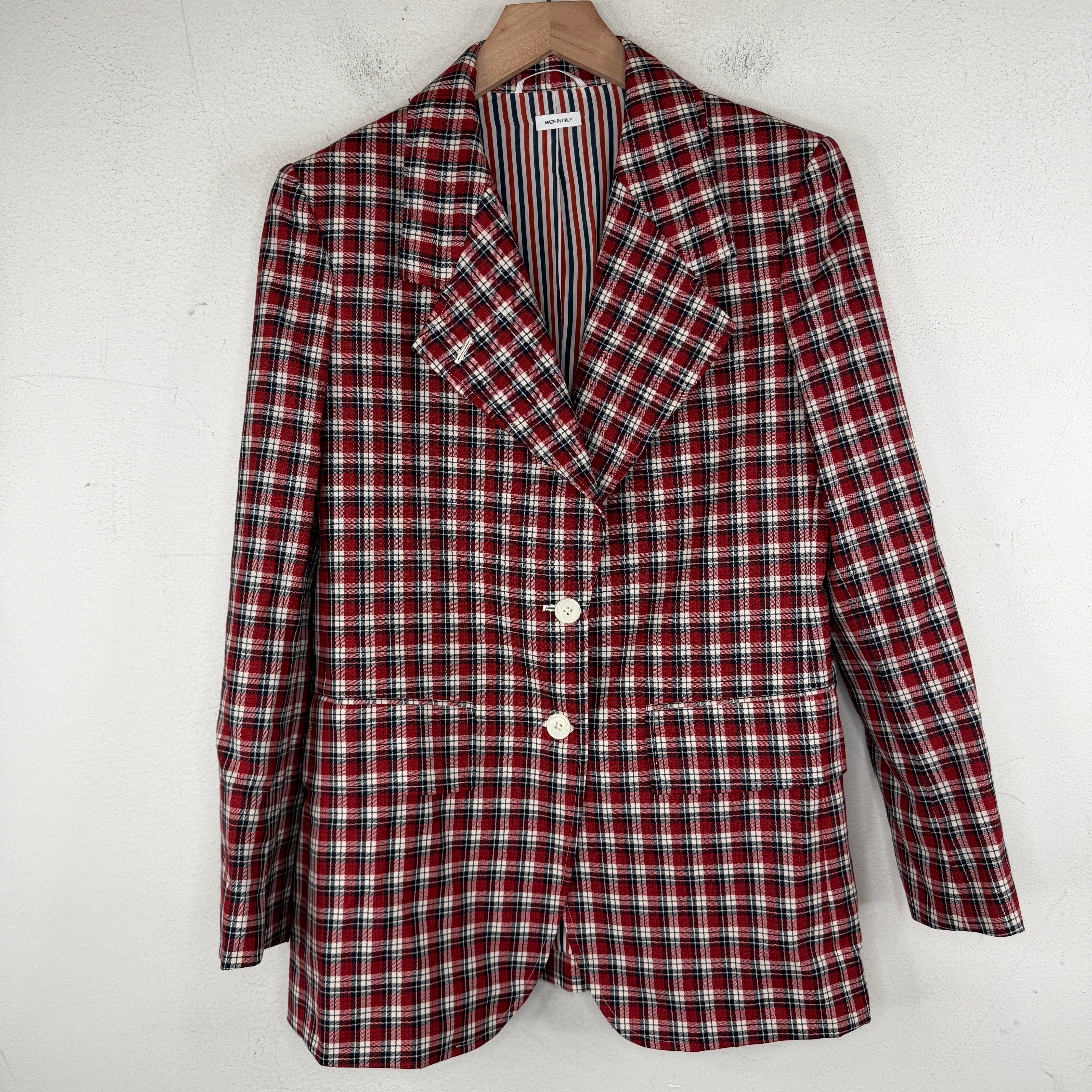 Thom Browne Plaid Blazer