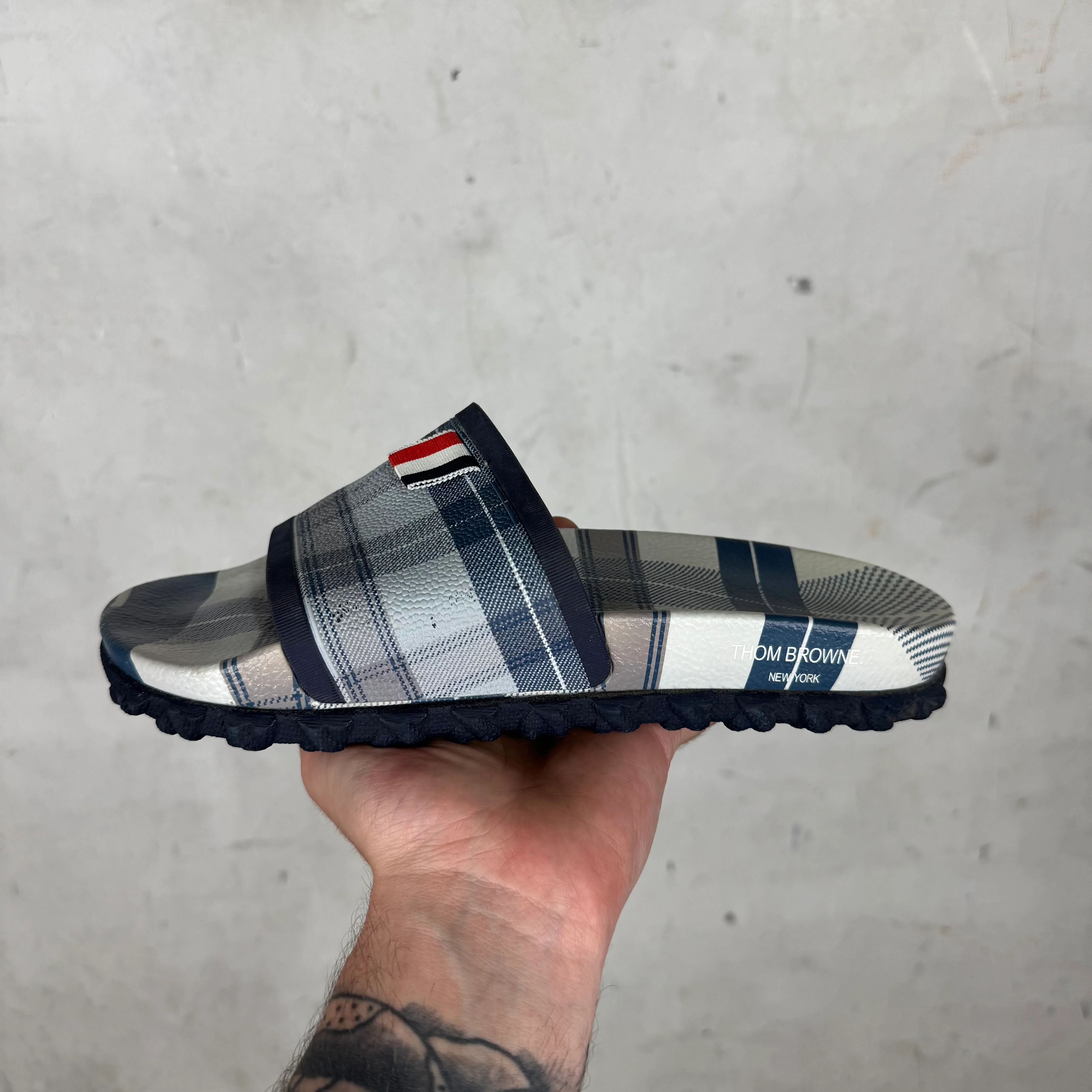 Thom Browne Plaid Slides - Image 7