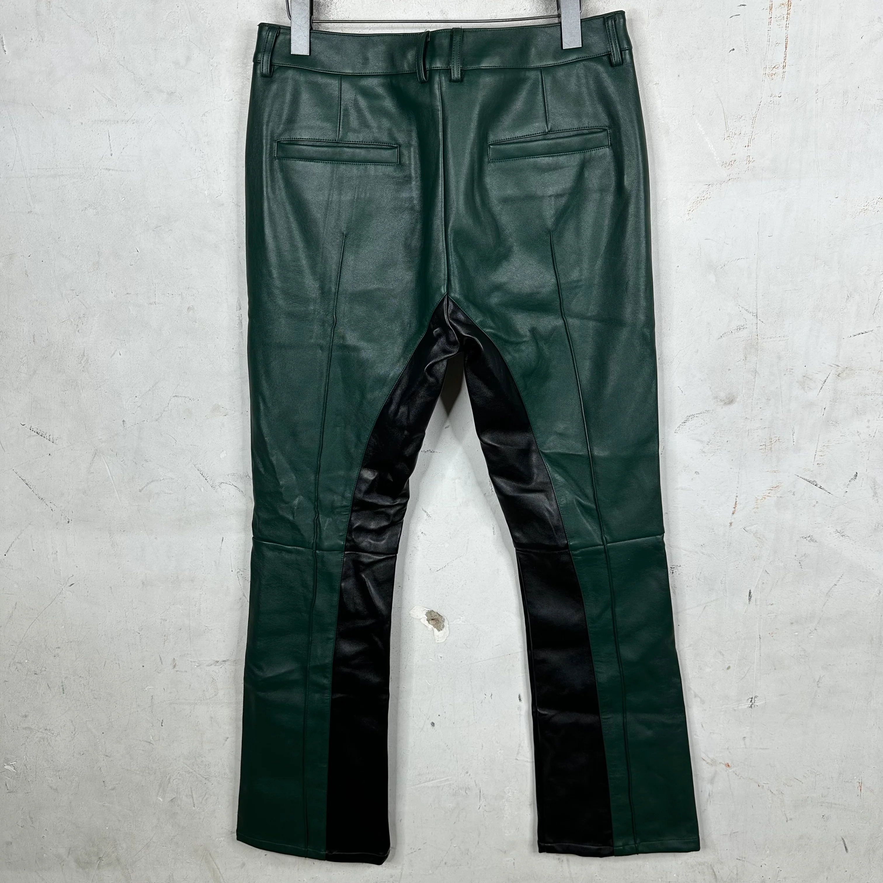 Todd Patrick Paneled Leather Trousers - Image 2