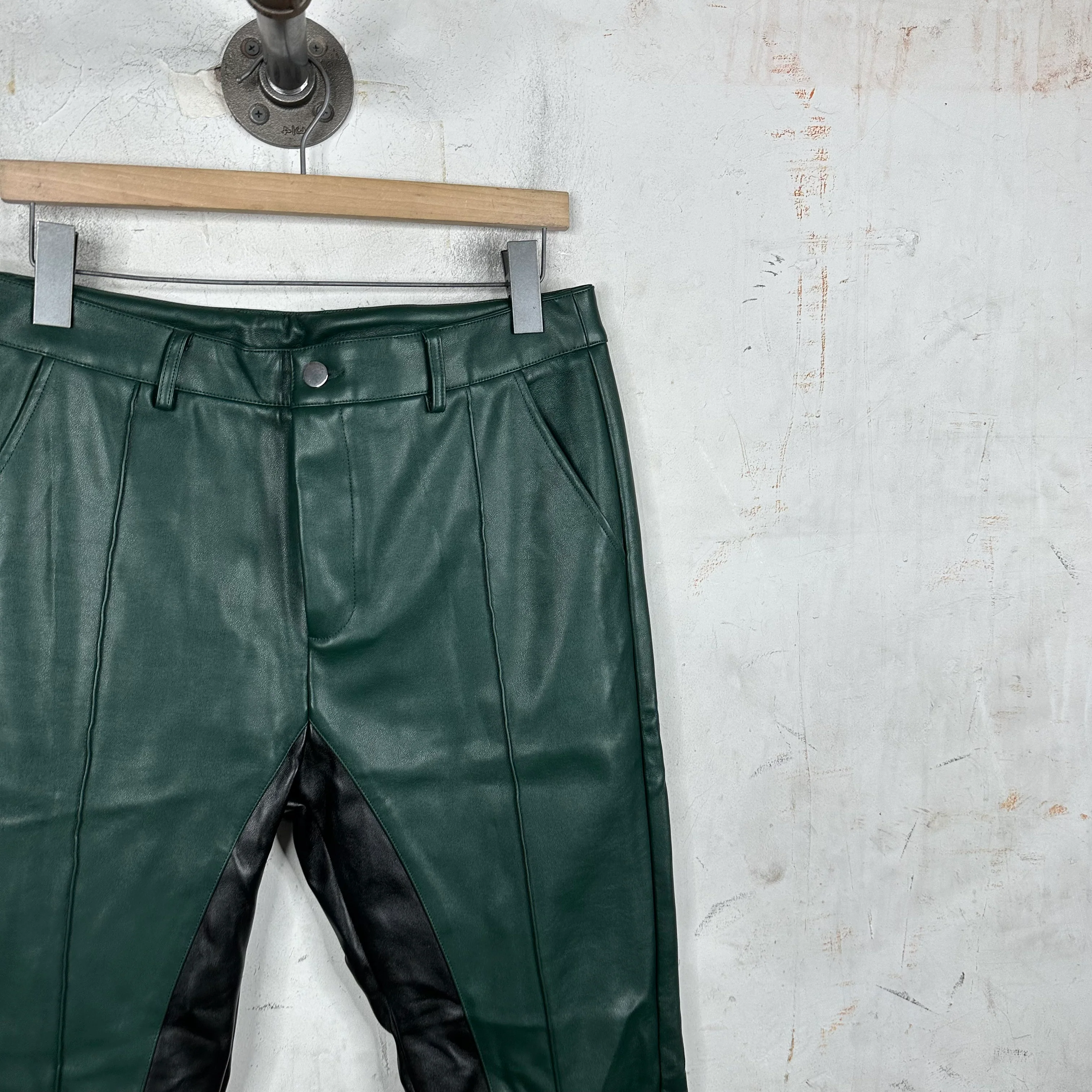 Todd Patrick Paneled Leather Trousers - Image 5
