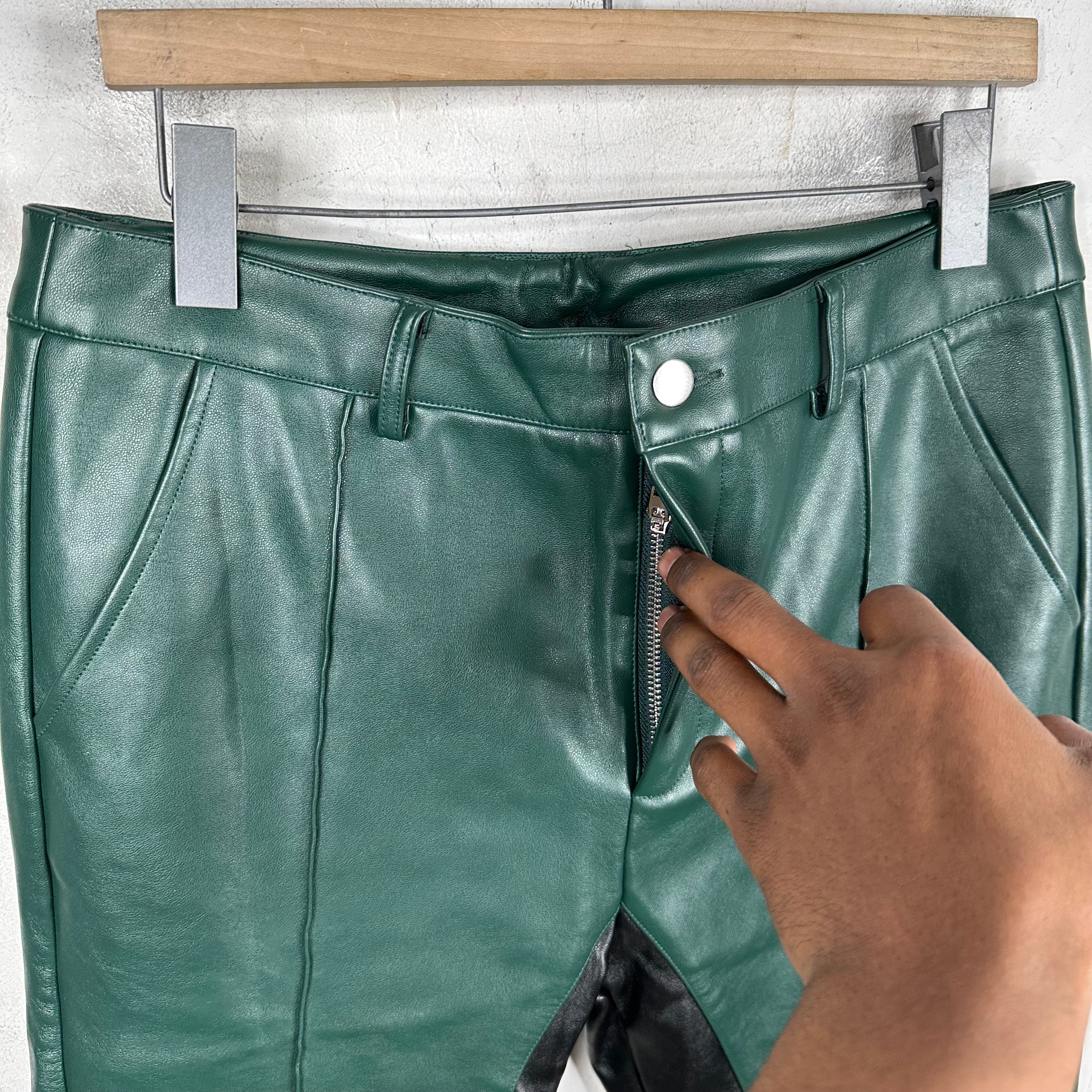 Todd Patrick Paneled Leather Trousers - Image 6