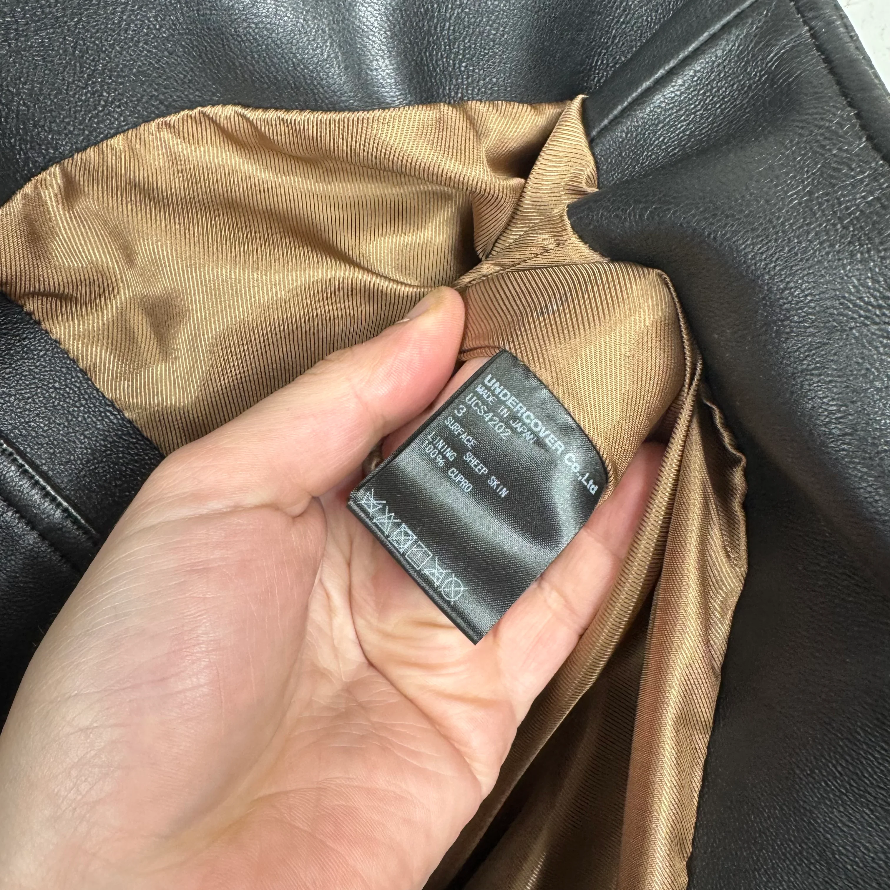 Undercover "We Make Noise" Leather Perfecto Jacket - Image 4