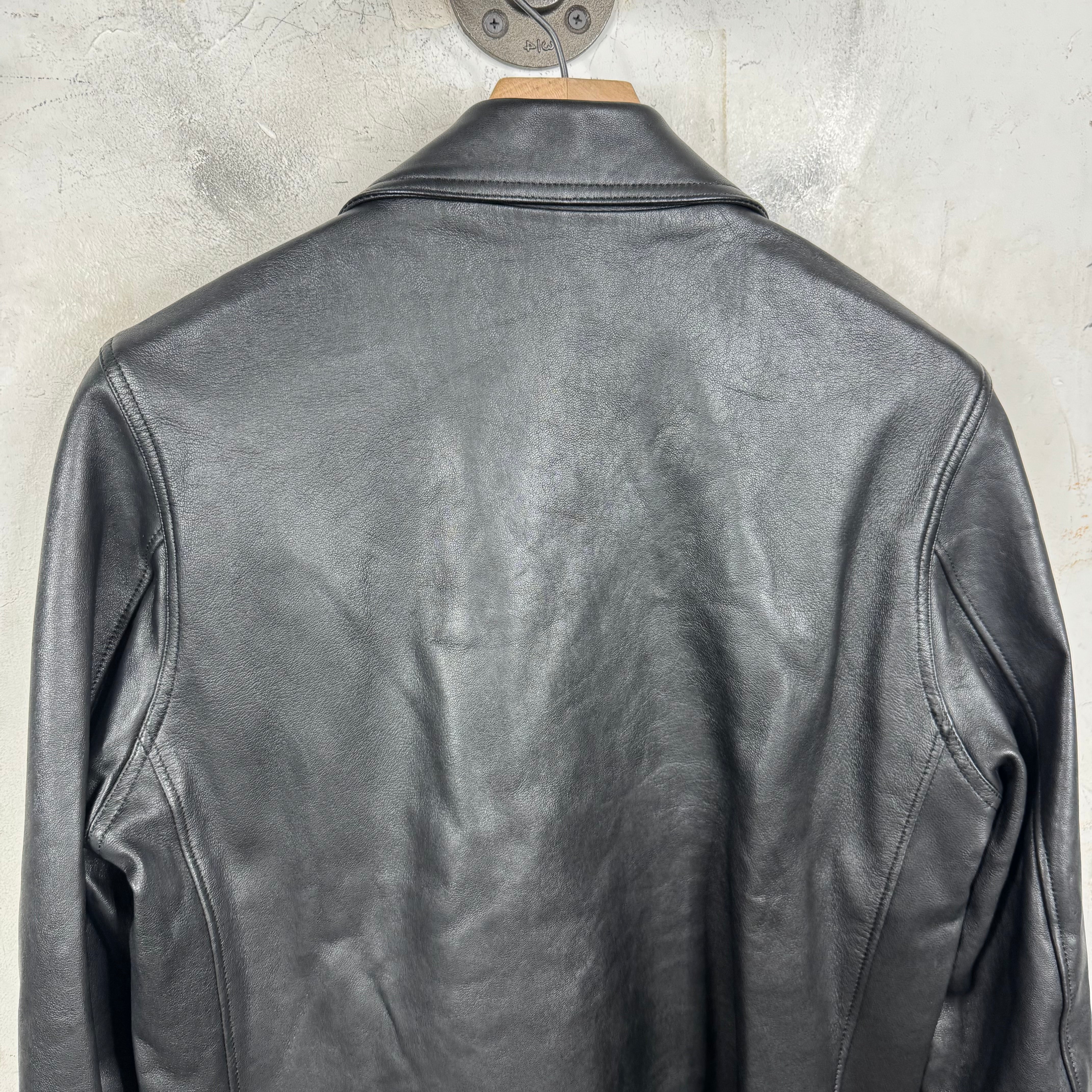 Undercover "We Make Noise" Leather Perfecto Jacket - Image 9
