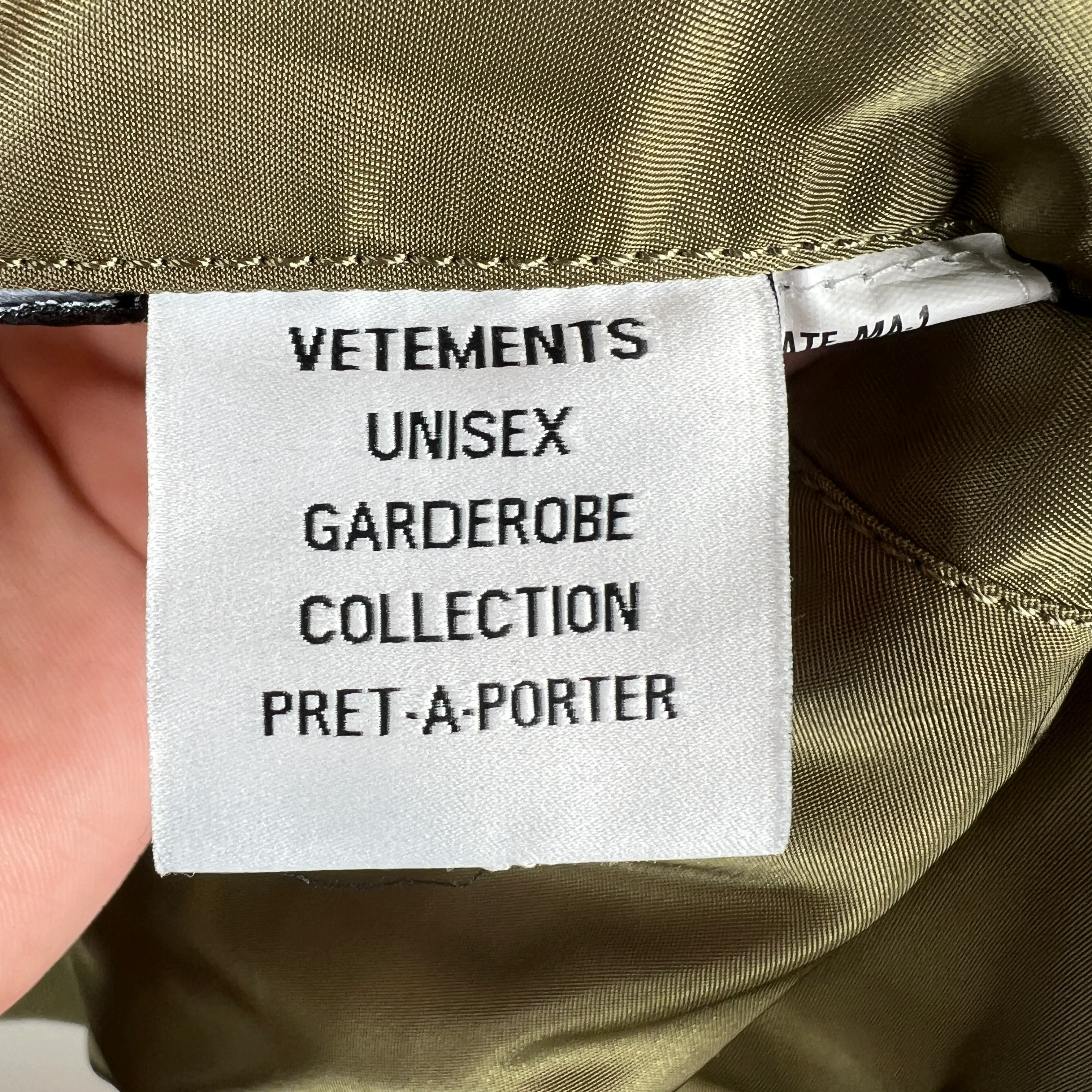 Vetements Alpha Industries Double Zip Bomber Jacket - Image 3