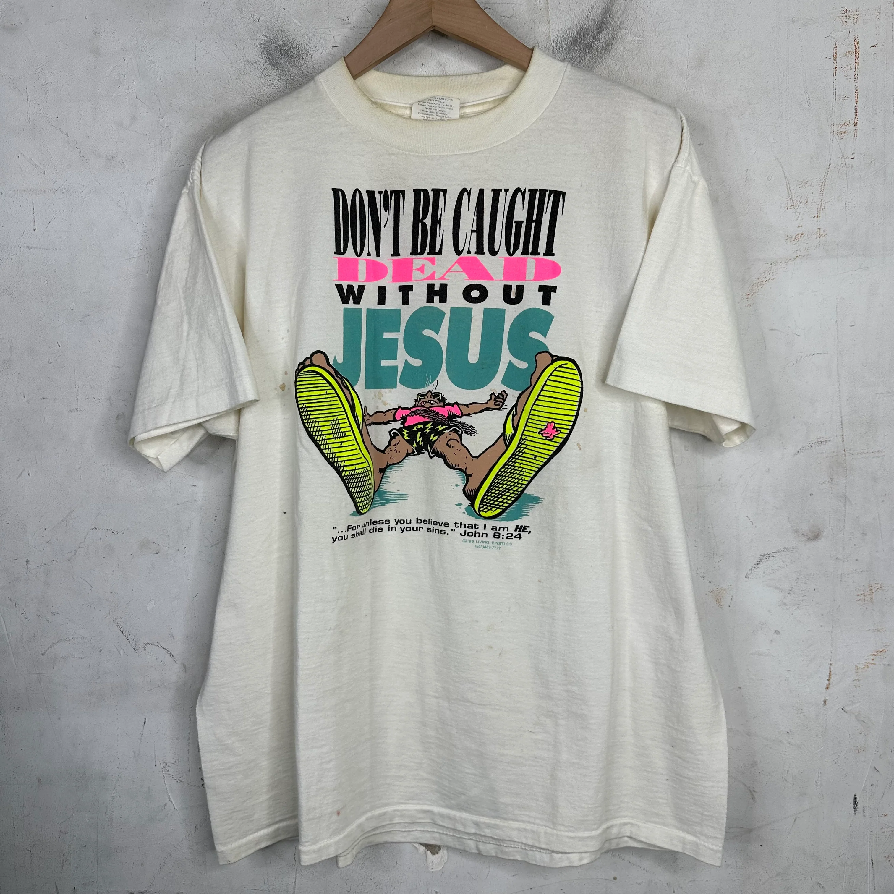 Vintage Caught Without Jesus T-Shirt