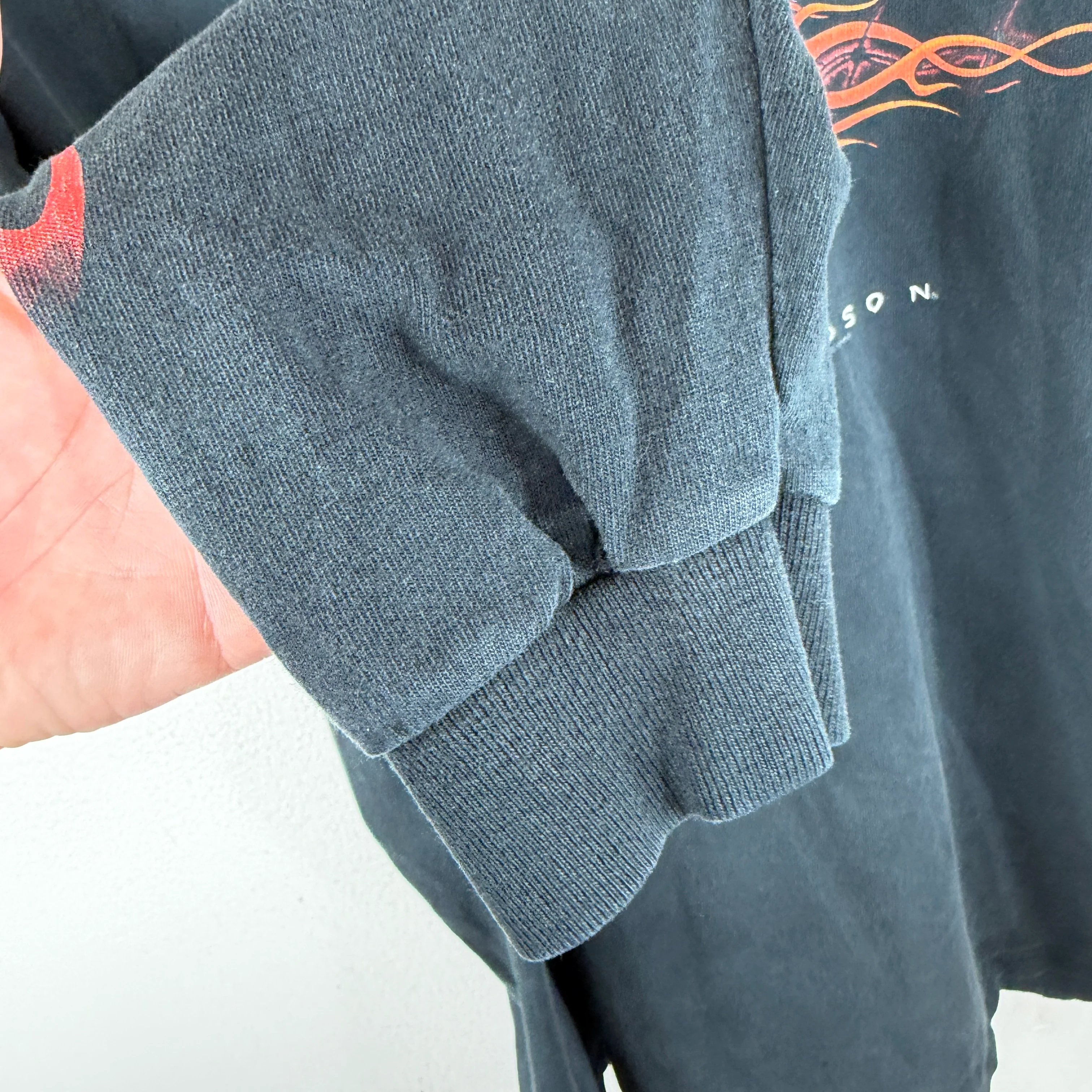 Vintage Harley Feel The Heat L/S T-Shirt - Image 5