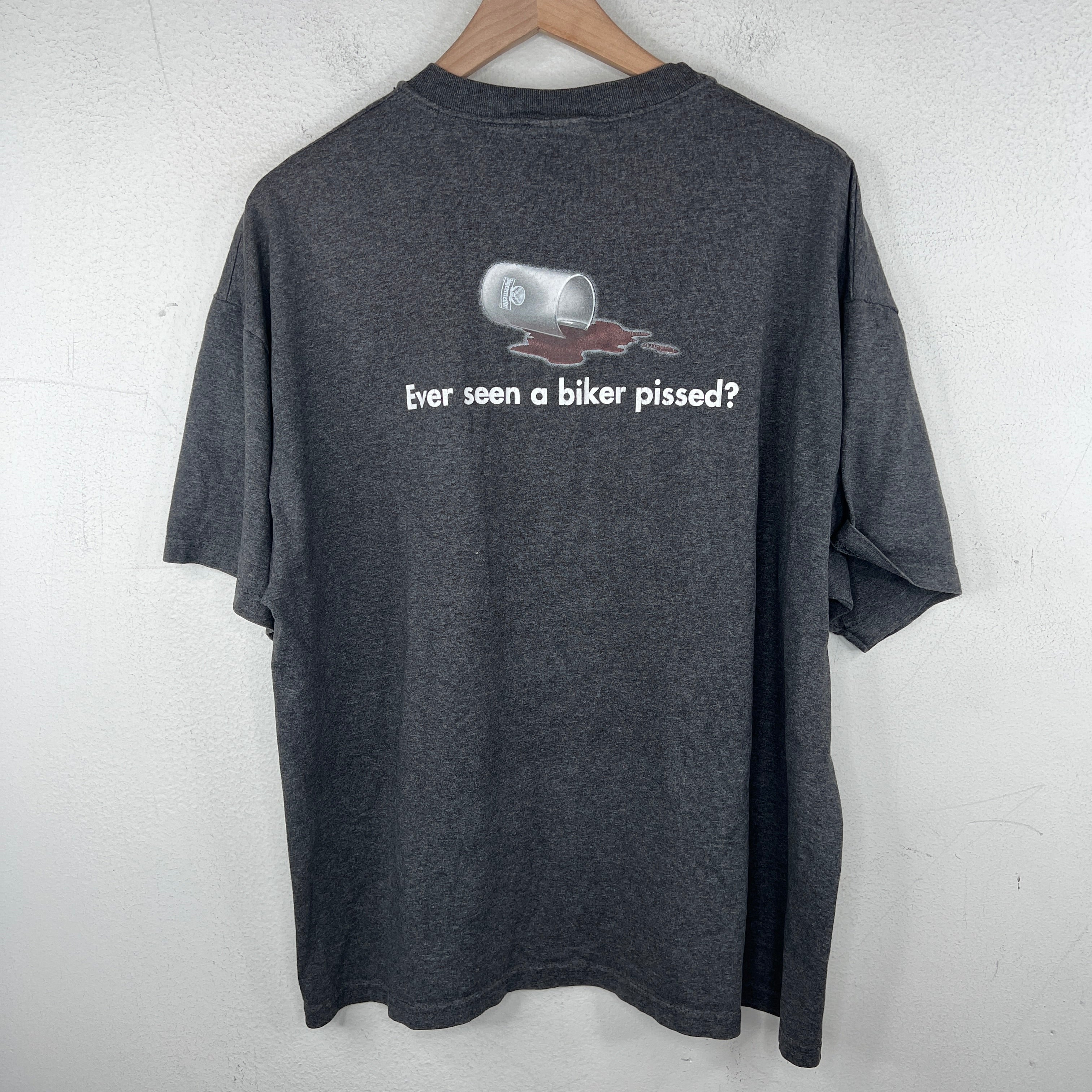 VIntage Jagermeister Pissed Biker T-Shirt - Image 2