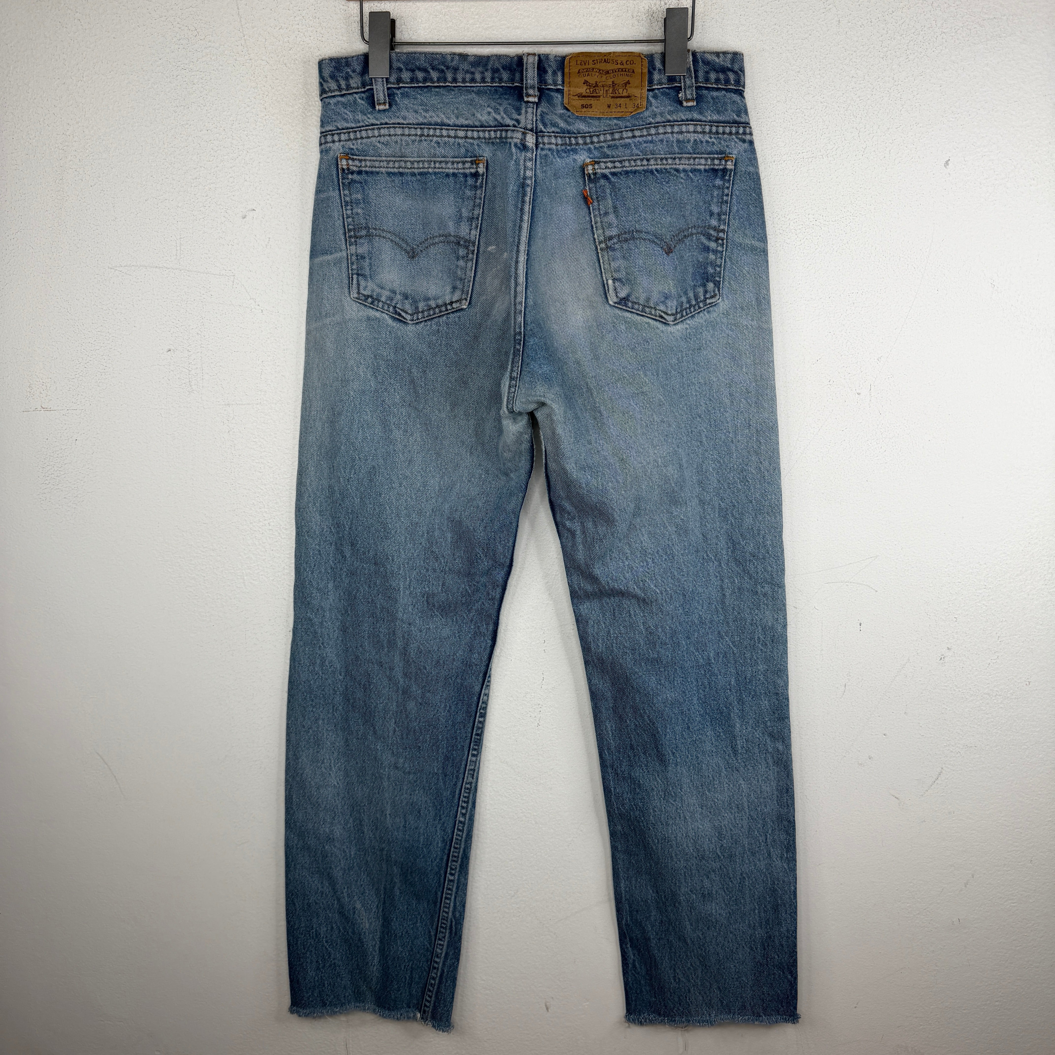 Vintage Levis 505 Orange Tab Jeans - Image 2