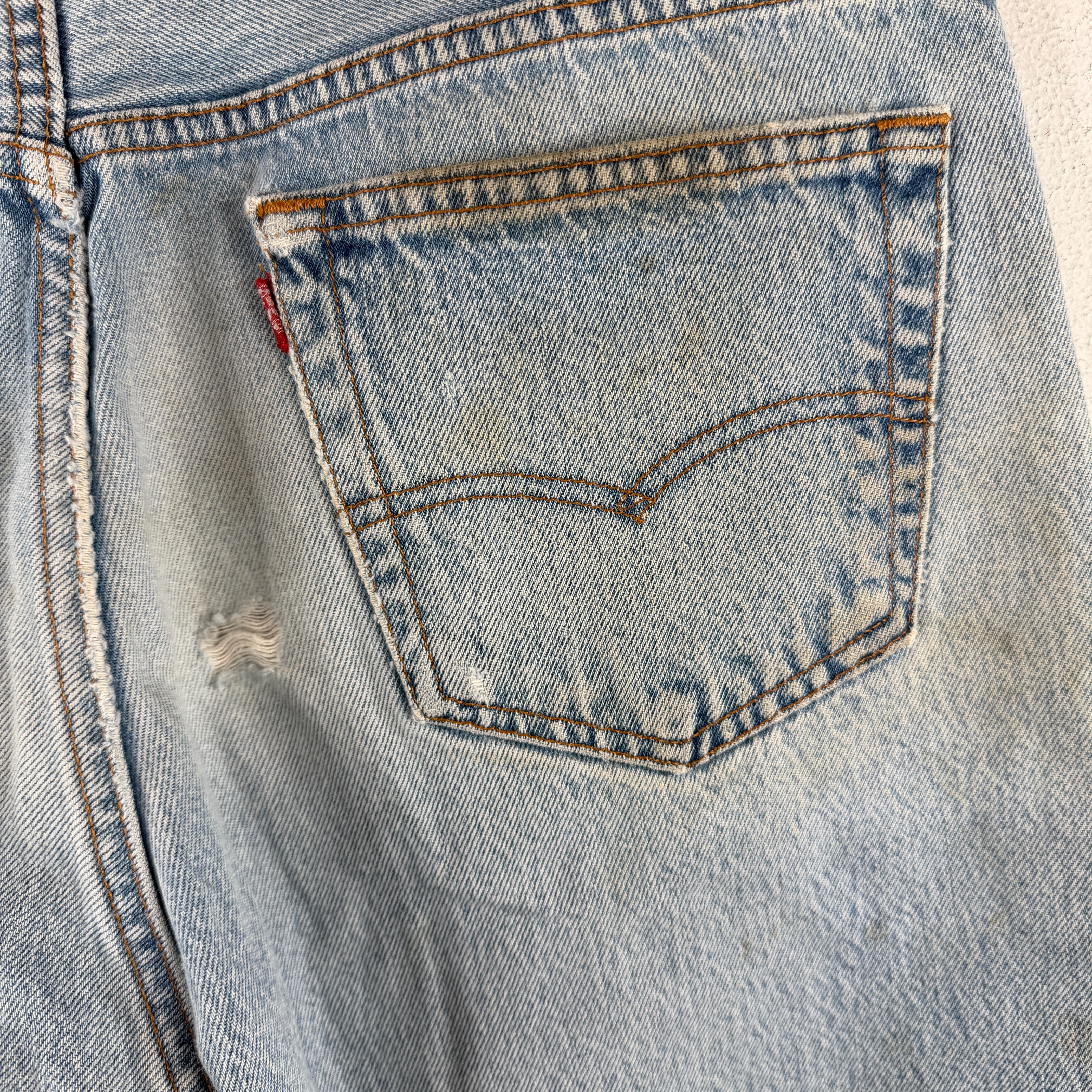 Vintage Repaired Levi's 501 Denim Jeans - Image 11