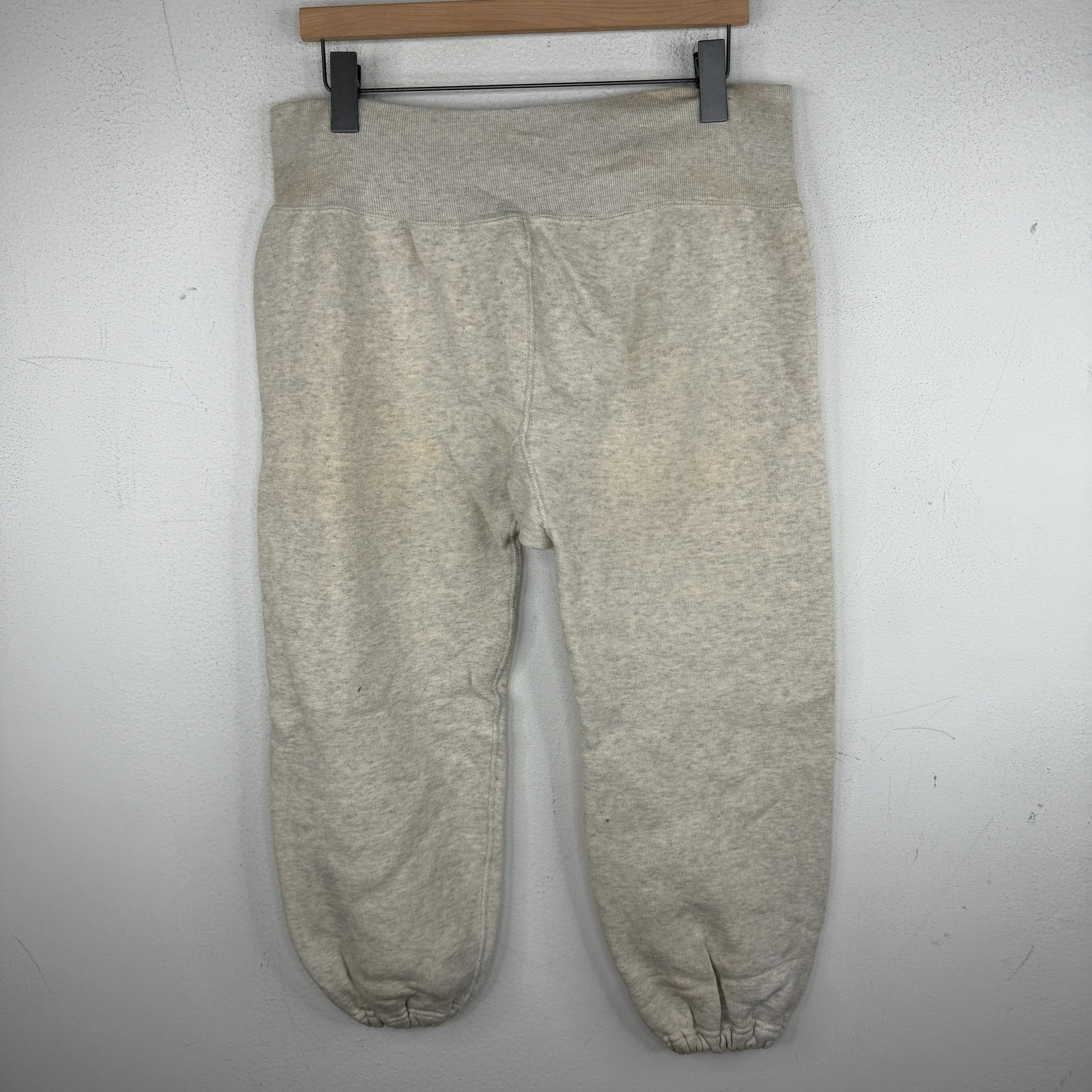 Vintage Unbranded Heather Gray Capri Sweatpants - Image 2