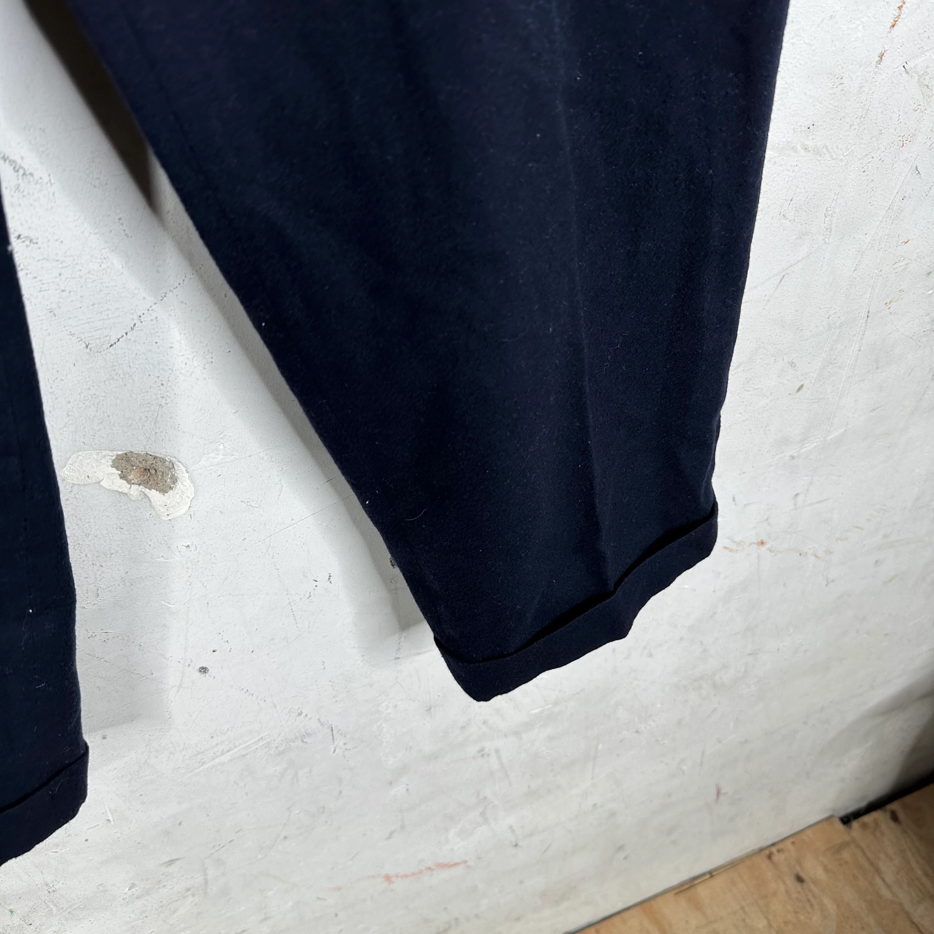 Visvim Navy Wool Mix Trousers - Image 5