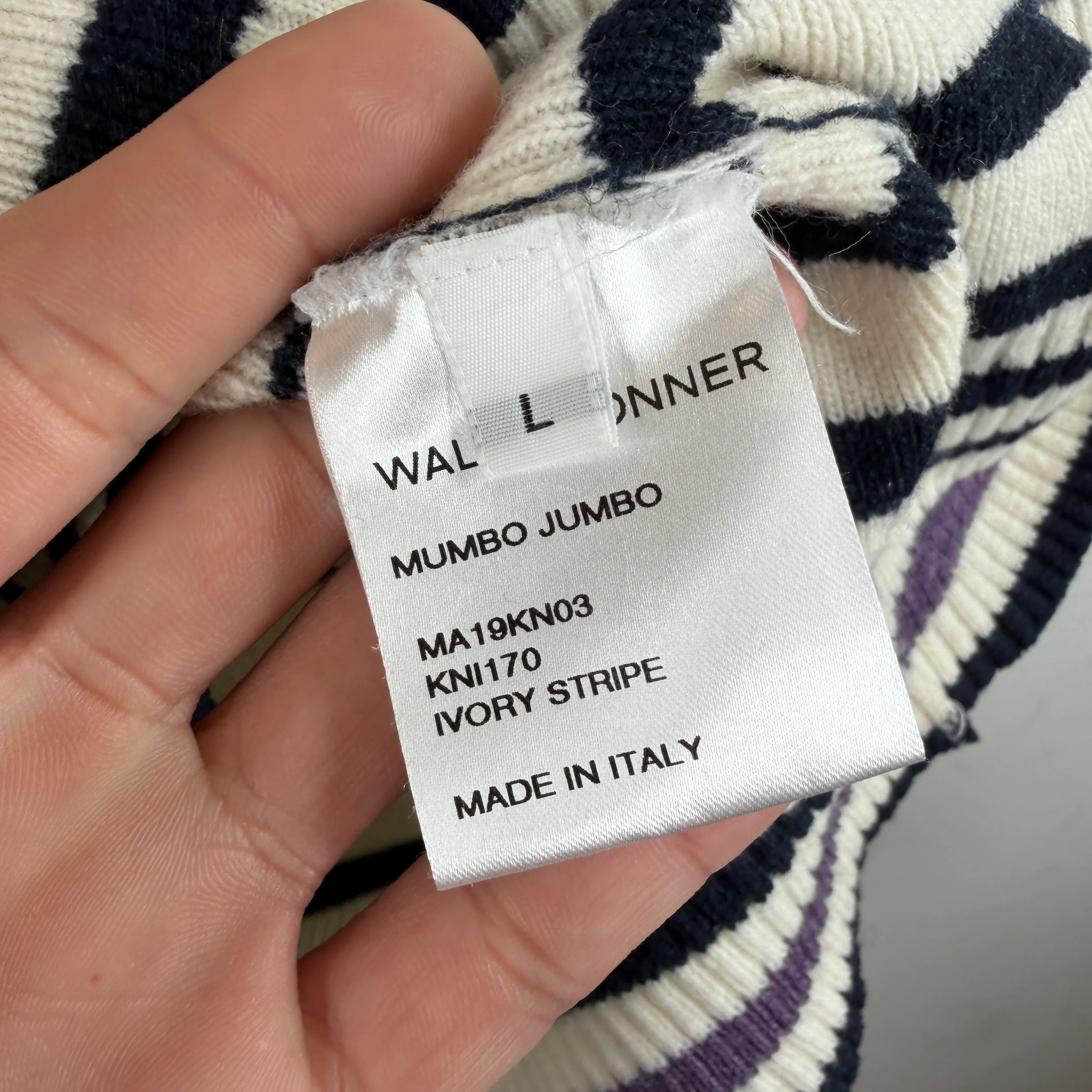 Wales Bonner Striped Knit Hoodie - Image 4