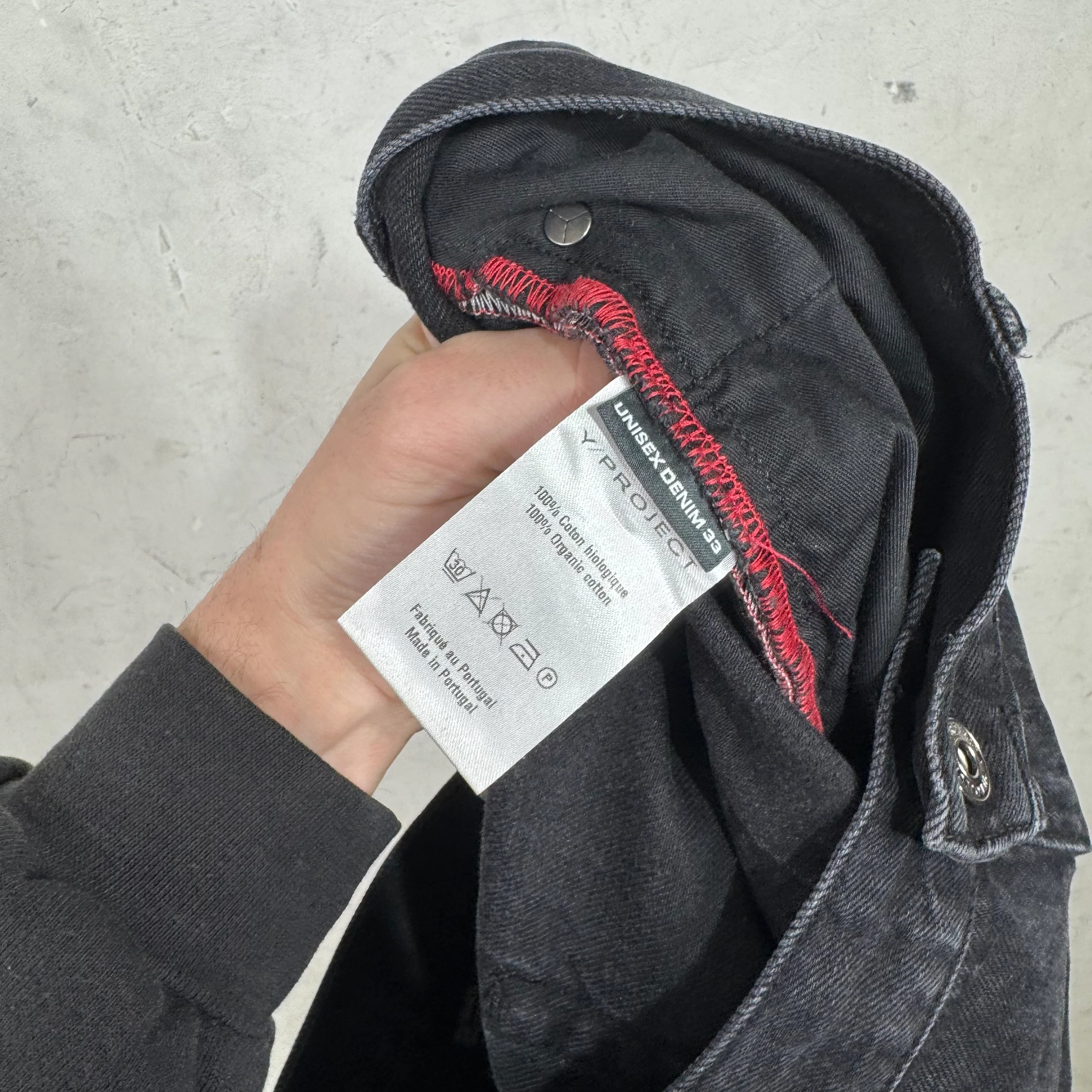 Y/Project Evergreen Snap Off Jeans Black - Image 4