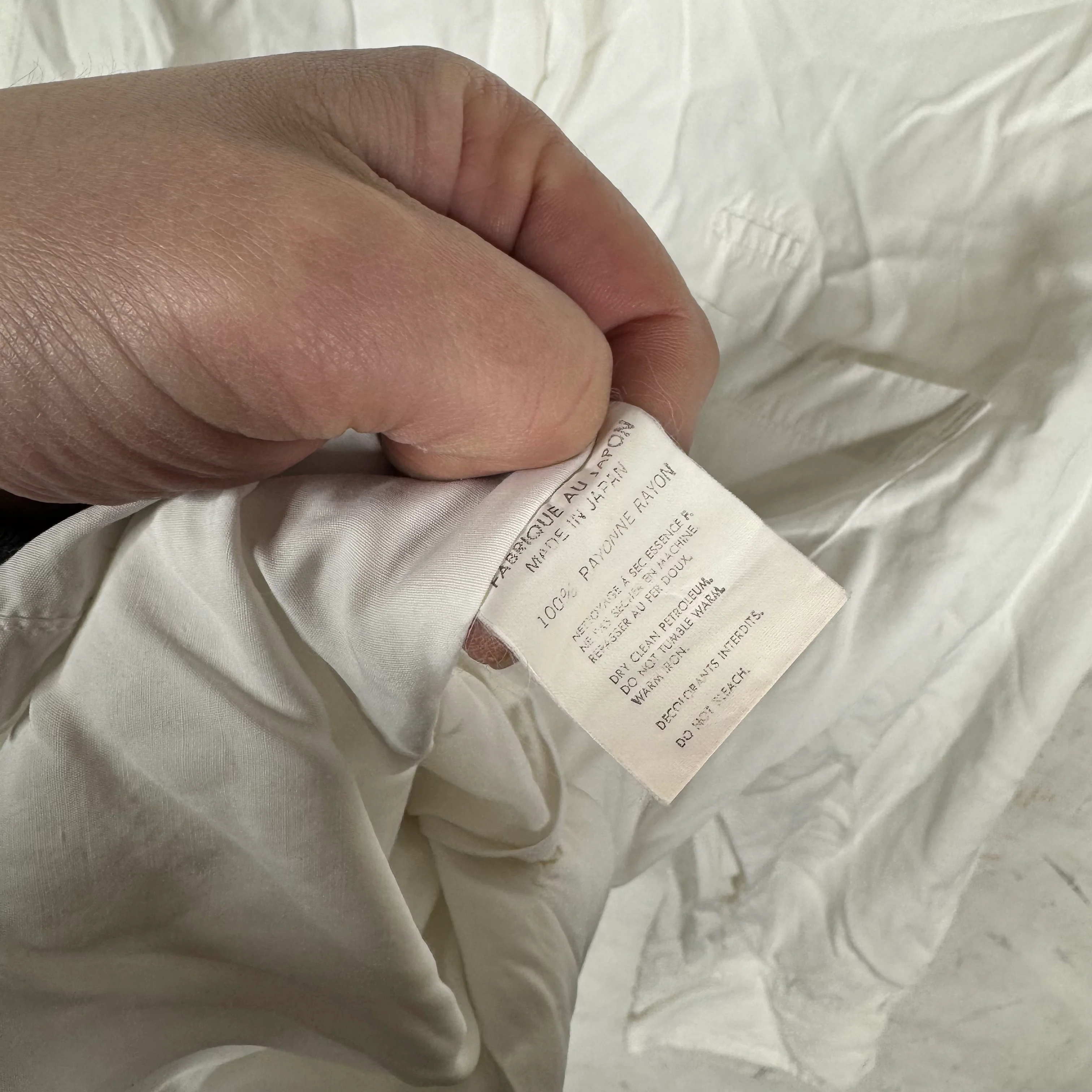 Y’s For Men White Button-Up Shirt - Image 5